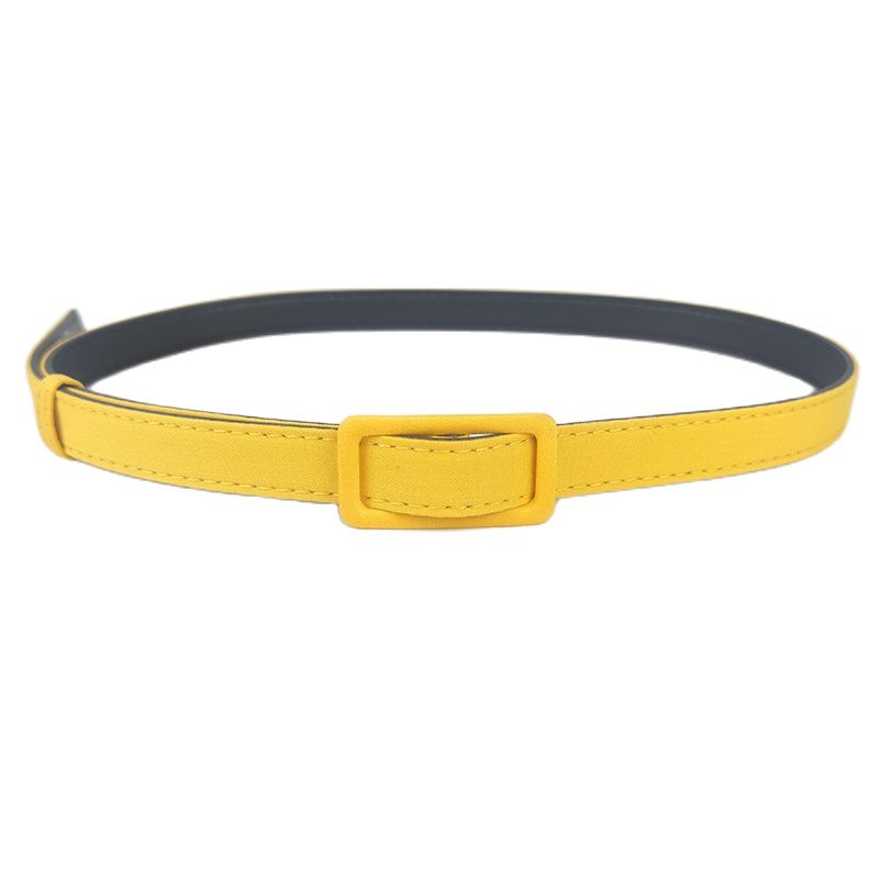Tech Wear Accessories - Eenvoudige gele decoratieve riem elastische mode