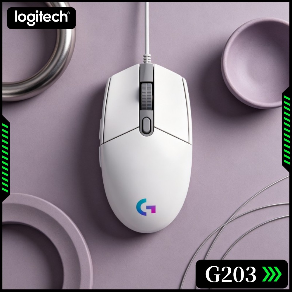 Logitech Mouse G203 - Logitech G203 Bedrade Gamingmuis Geschikt voor