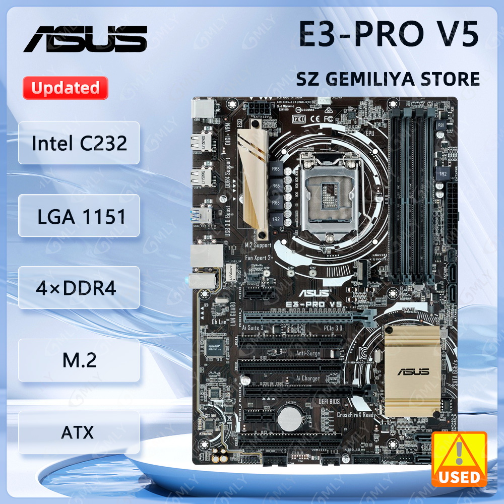 Intel Cpu Core I5 - Asus E3-PRO V5 Moederbord LGA 1151