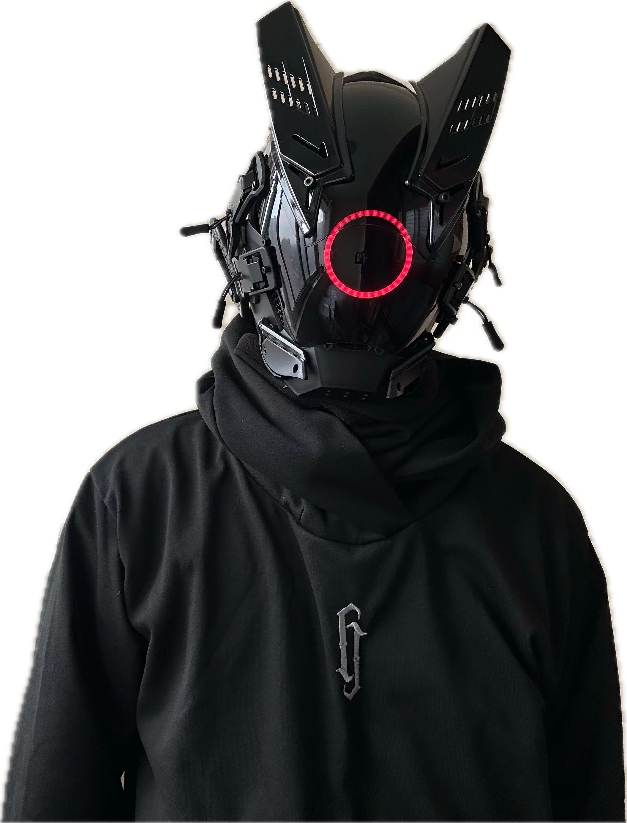 Tech Wear Accessories - Cyberpunk LED-masker cosplaymasker voor mannen en