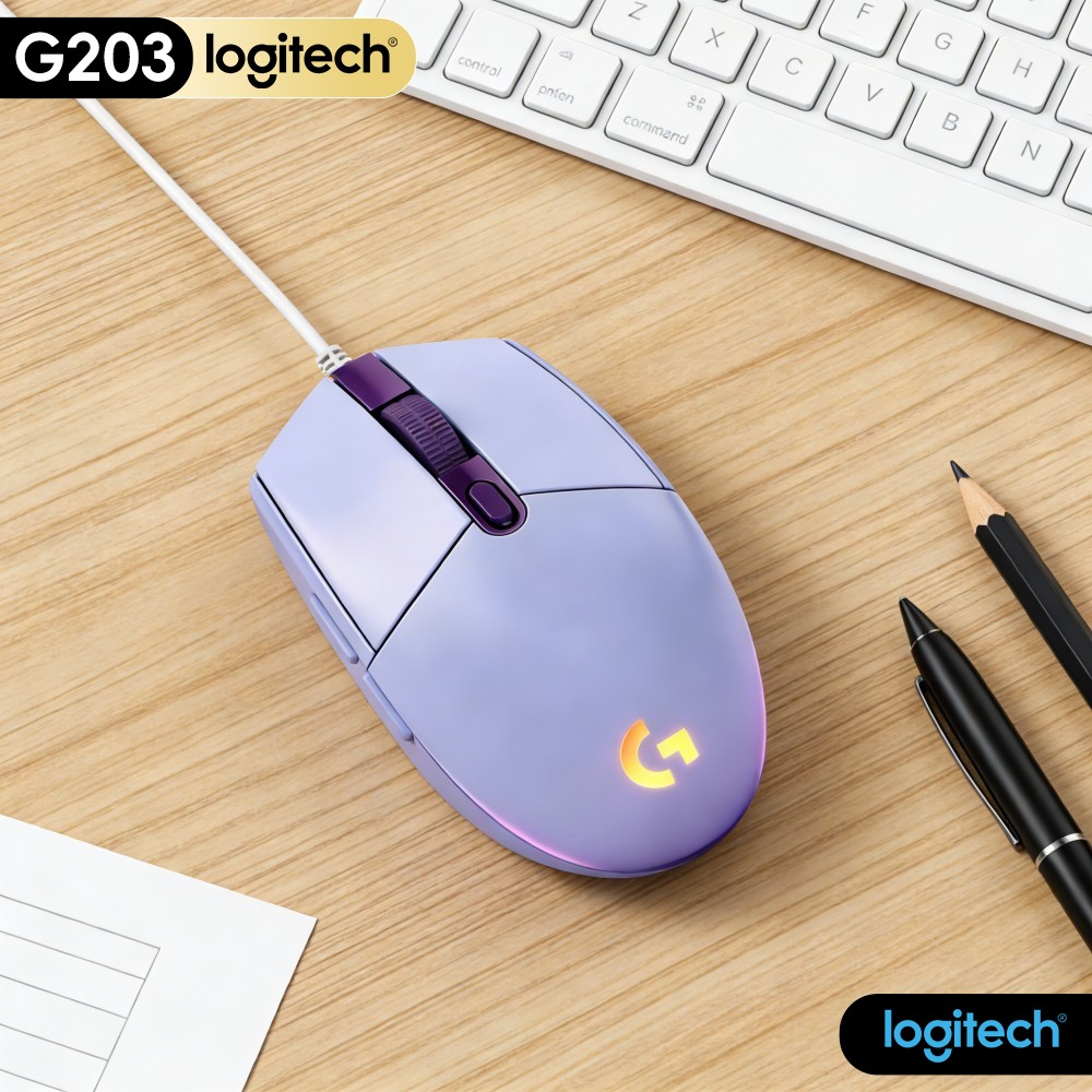 Logitech Mouse G203 - Logitech G203 Bedrade Gamingmuis Lange Levensduur