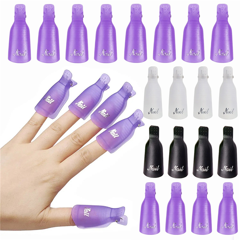 Nail Tech Accessories - 10 stuks plastic acryl nagelkunst soak-off