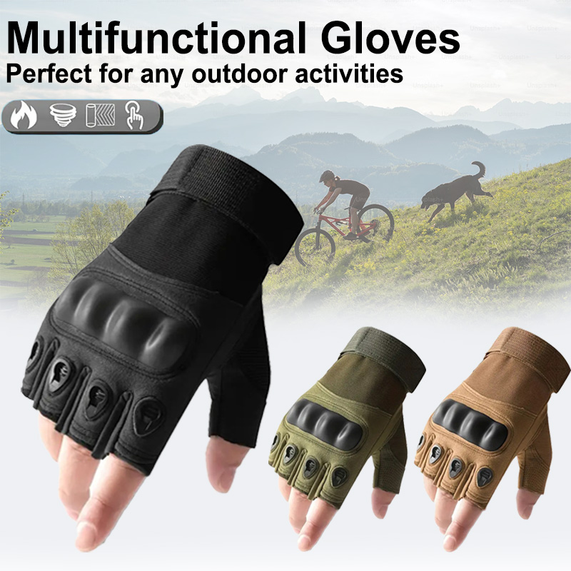 Tech Wear Accessories - 1 paar tactische vingerloze handschoenen voor