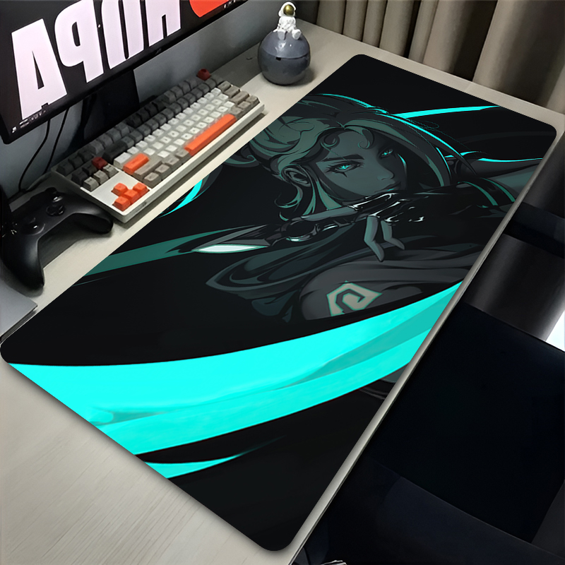 Tech Accessories For Office Desk - Muismat Hot Game Valorant Jett XXL