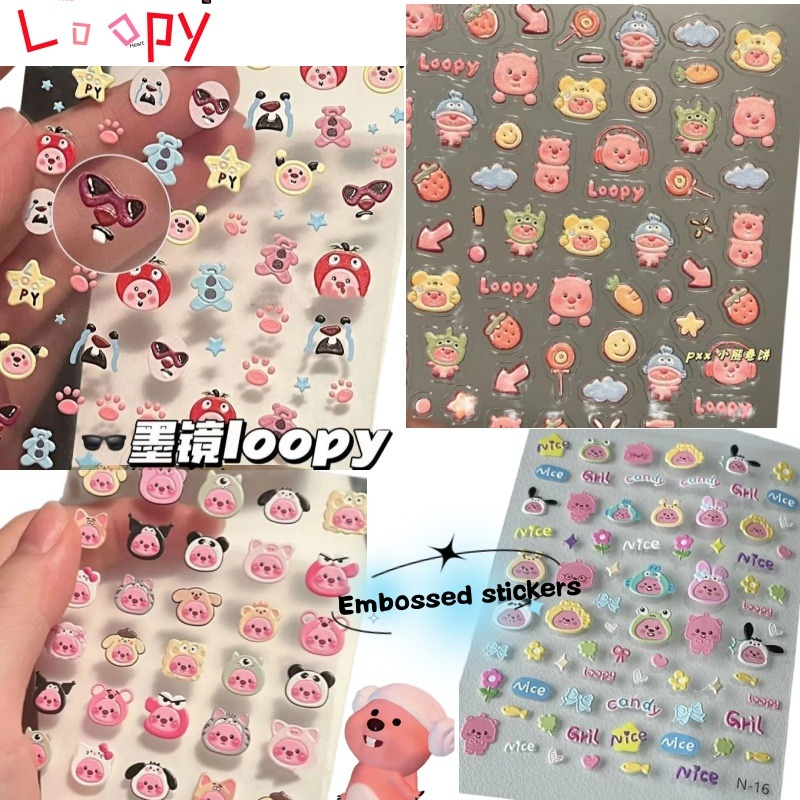 Loopy 3D reliëfsticker, transp - Nail Tech Accessories recensie en prijs