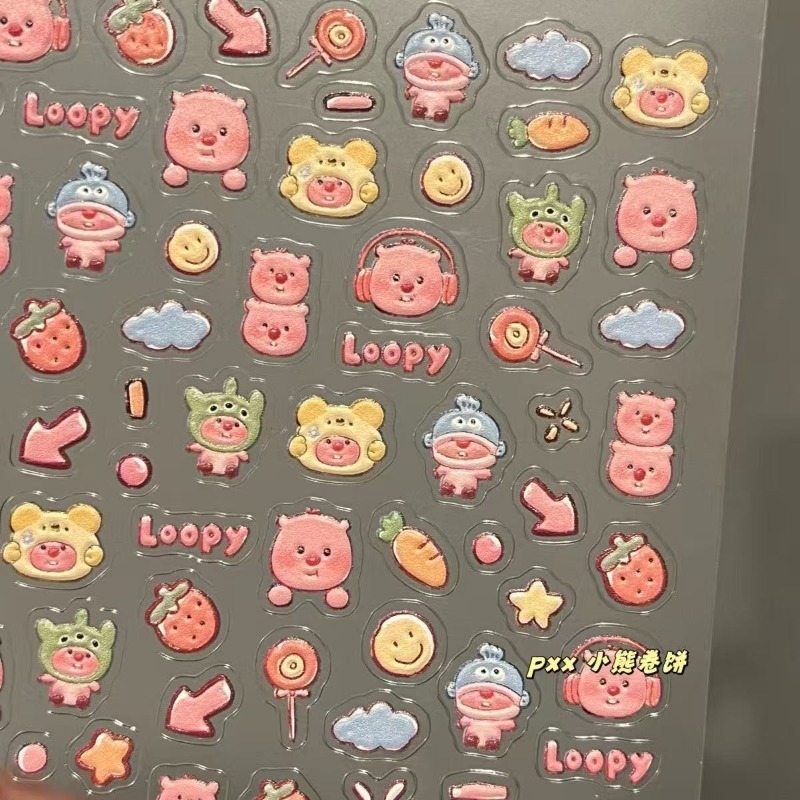 Loopy 3D reliëfsticker, transp - Nail Tech Accessories recensie en prijs