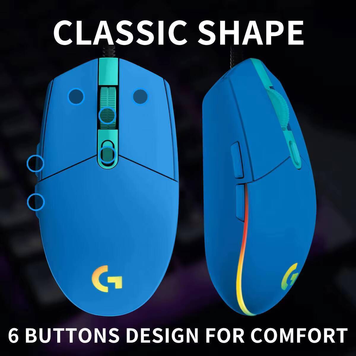 Logitech G203 LIGHTSYNC Gaming - Logitech Mouse G203 recensie en prijs