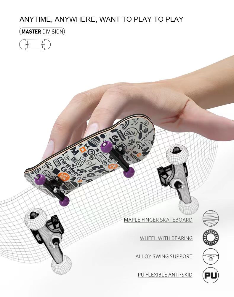 Sleutelgesp Houten Vinger Skat - Tech Deck Accessories recensie en prijs