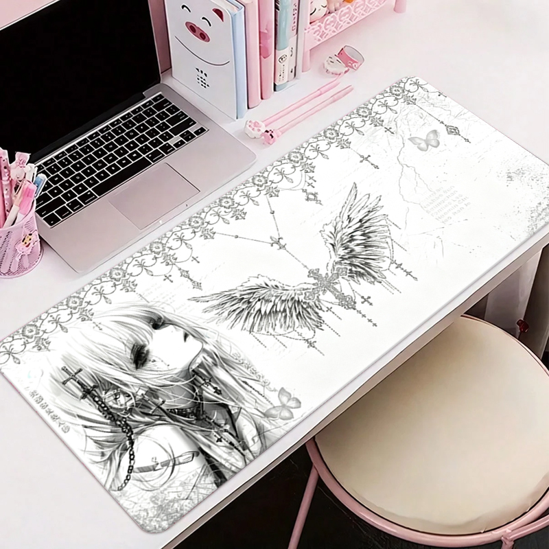 Leren muismat Zwart Wit Anime  - Tech Accessories For Office Desk recensie en prijs