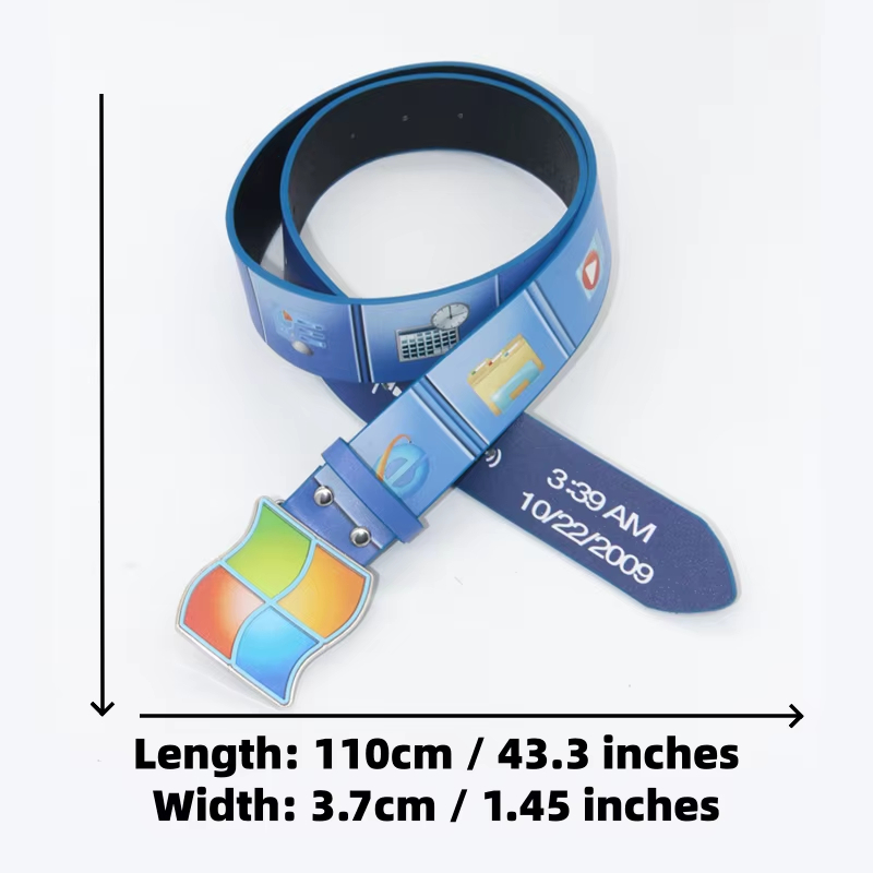 Retro Desktop UI Geprinte Riem - Tech Wear Accessories recensie en prijs